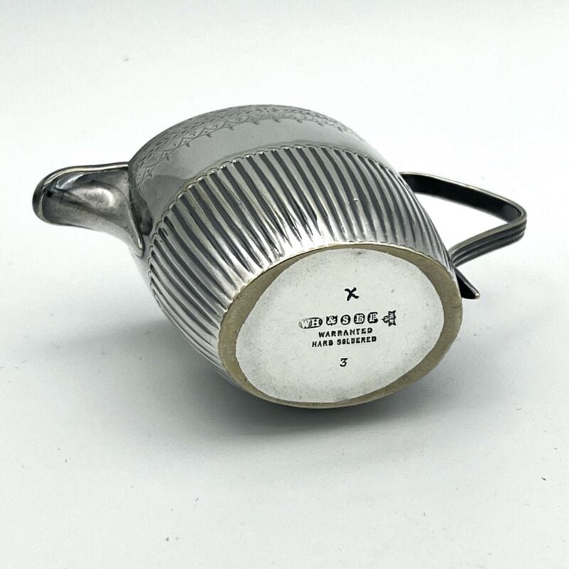 ANTICO BRICCO PER LATTE IN ARGENTO SHEFFIELD LATTIERA IN SILVER PLATE INGLESE q Sheffield & Argento