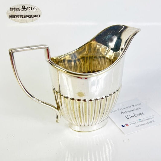 Antico Bricco per latte in Argento Sheffield Lattiera in Silver Plate inglese x Sheffield & Argento