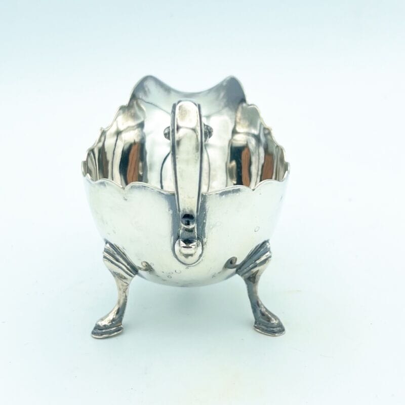 ANTICO BRICCO SALSIERA IN ARGENTO SHEFFIELD SILVER PLATE INGLESE 1920 Sheffield & Argento
