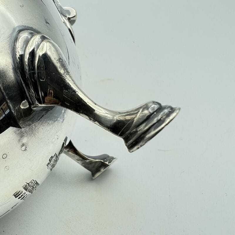 ANTICO BRICCO SALSIERA IN ARGENTO SHEFFIELD SILVER PLATE INGLESE 1920 Sheffield & Argento