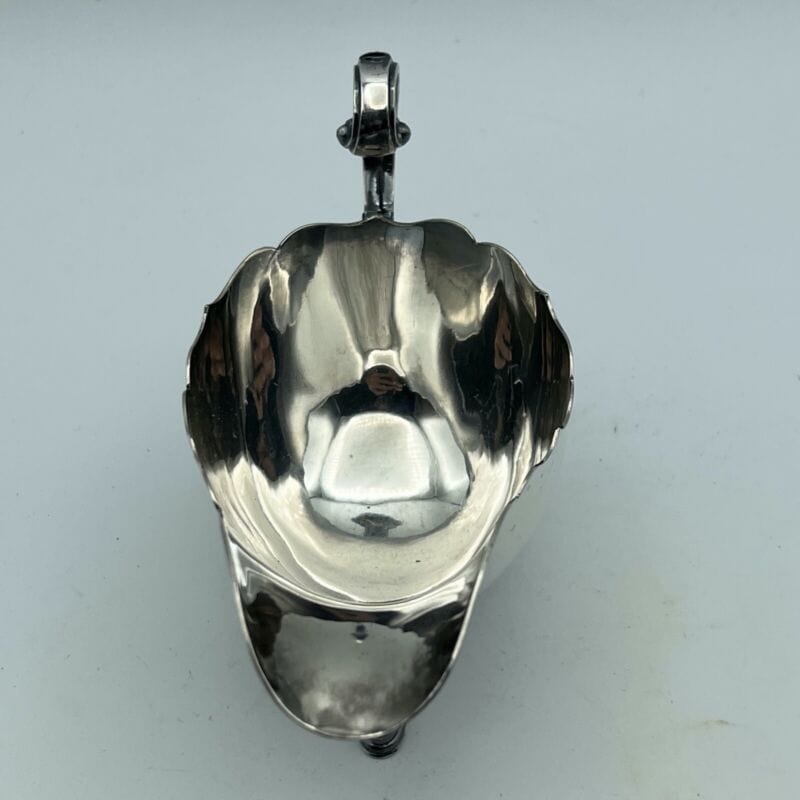 ANTICO BRICCO SALSIERA IN ARGENTO SHEFFIELD SILVER PLATE INGLESE 1920 Sheffield & Argento