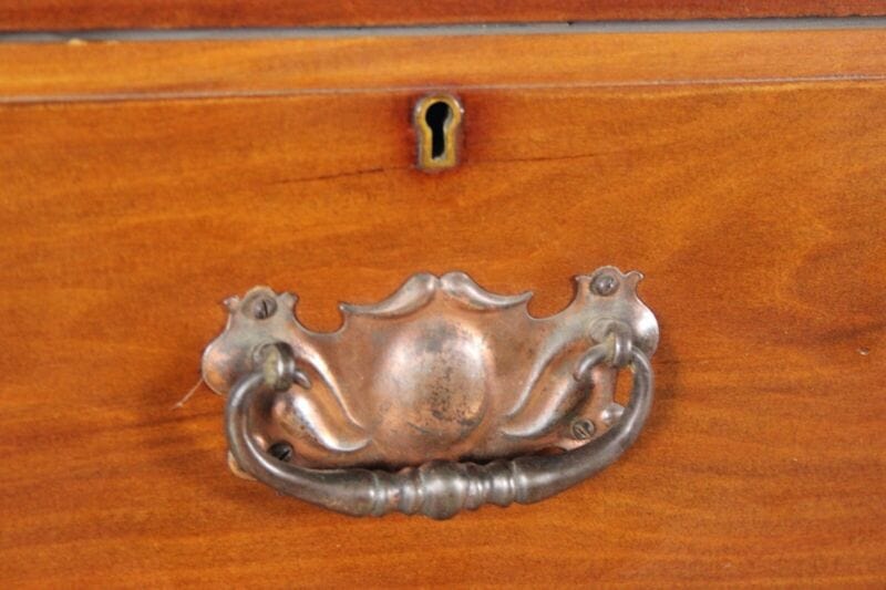 ANTICO COMÒ CASSETTONE CASSETTIERA IN LEGNO DI NOCE CHIARO INGLESE D'EPOCA Arredamento