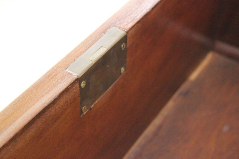 ANTICO COMÒ CASSETTONE CASSETTIERA IN LEGNO DI NOCE CHIARO INGLESE D'EPOCA Arredamento