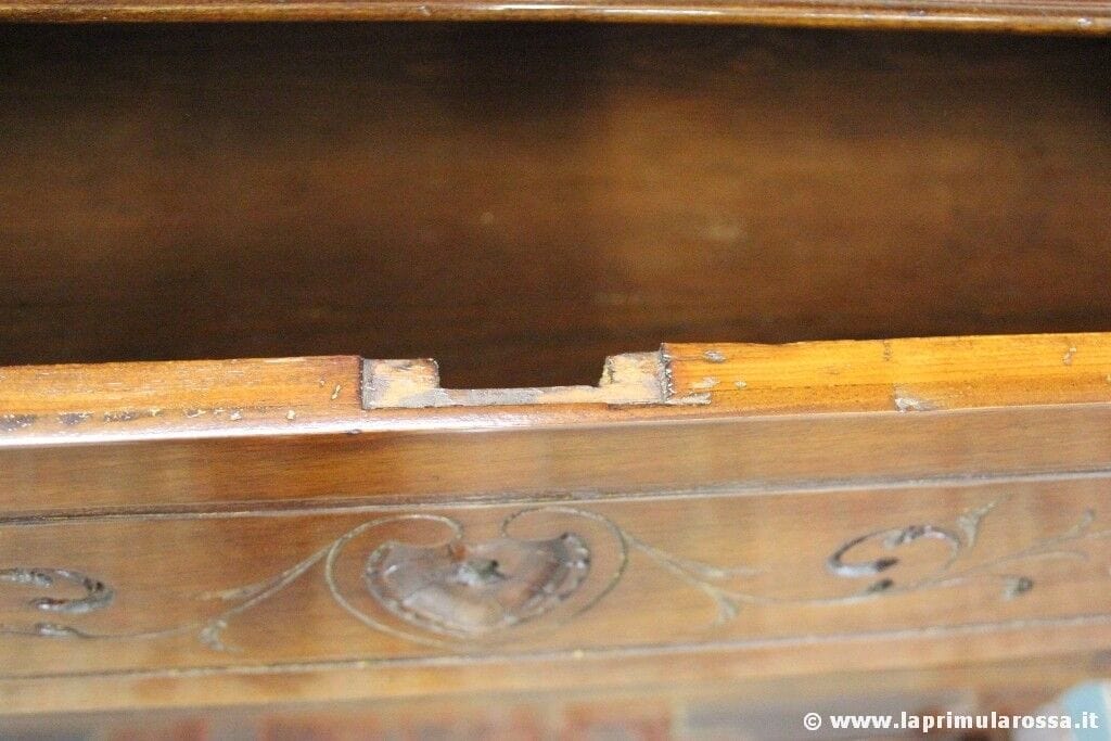 ANTICO COMO ITALIANO IN NOCE L. CM 120 - CASSETTIERA EPOCA 800  CHEST DRAWERS Arredamento
