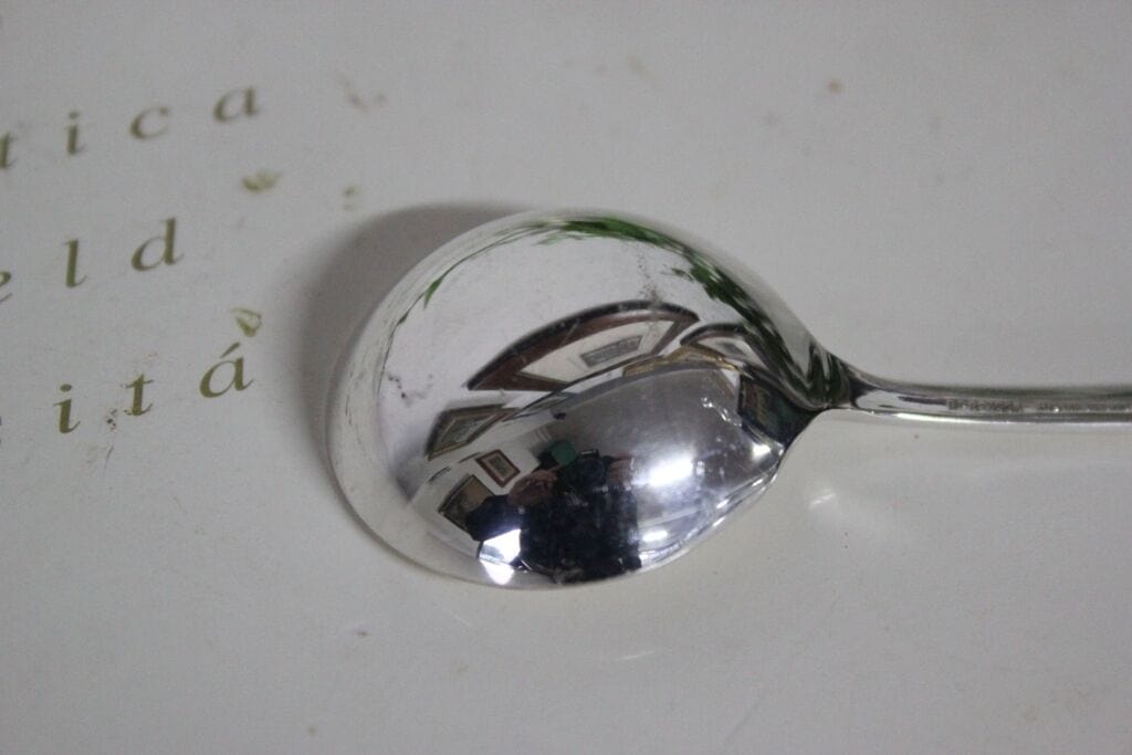 ANTICO CUCCHIAIO IN SILVER PLATE POSATA D'EPOCA  PER DOLCE CONFETTI DESSERT Sheffield & Argento