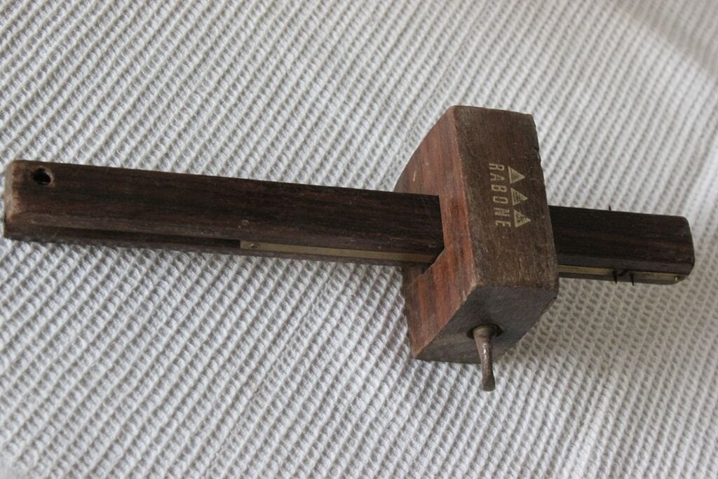 ANTICO GRAFFIETTO IN LEGNO TRUSCHINO MARCA RABONE VECCHIO ARNESE X FALEGNAME Attrezzi e Strumenti
