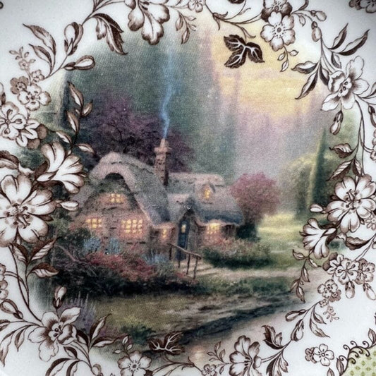Antico Piatto decorativo inglese in ceramica Spode di Natale vintage Natalizio Ceramiche e Porcellane