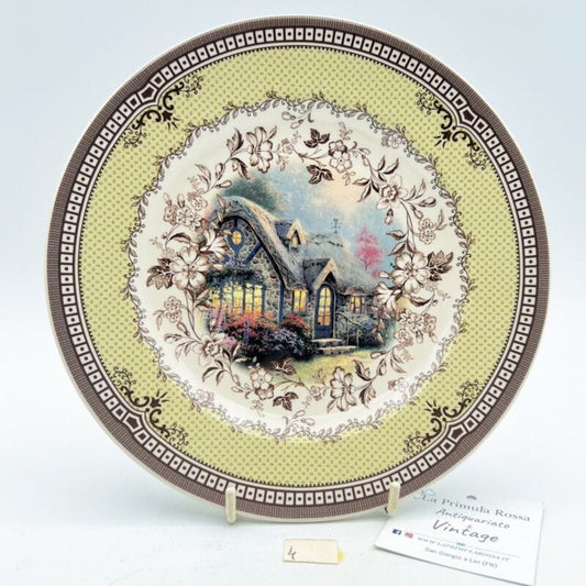 Antico Piatto decorativo inglese in ceramica Spode di Natale vintage Natalizio X Ceramiche e Porcellane