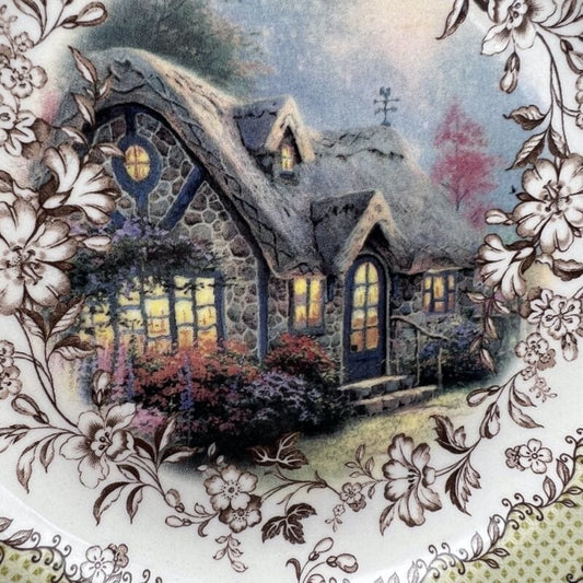 Antico Piatto decorativo inglese in ceramica Spode di Natale vintage Natalizio X Ceramiche e Porcellane