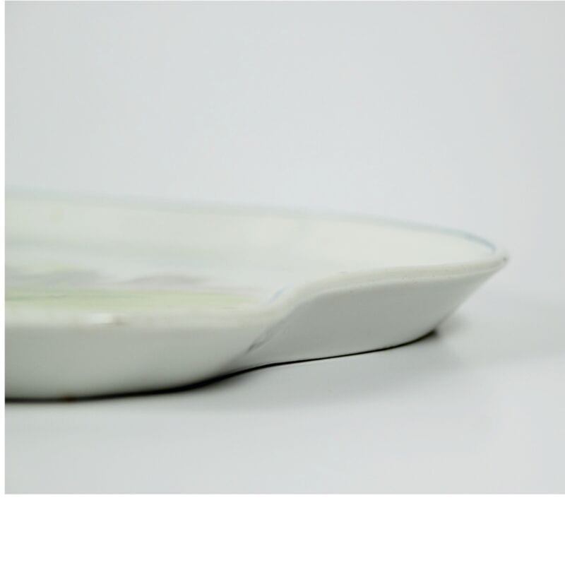 Antico Piatto decorativo vassoio in porcellana di Limoges dipinto a mano Pouyat Ceramiche e Porcellane