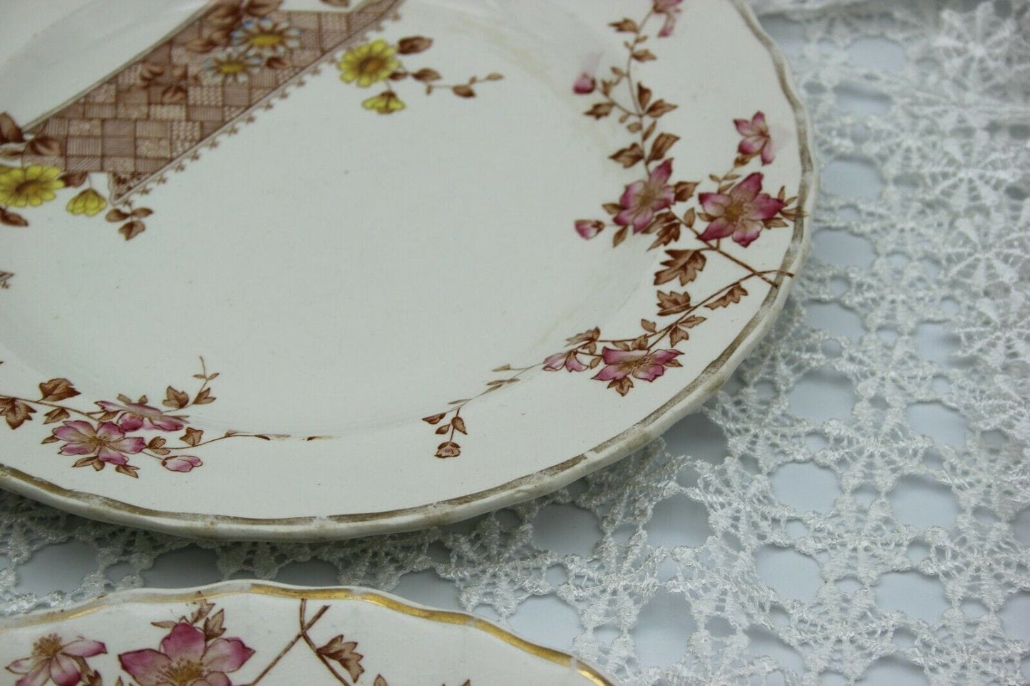 ANTICO PIATTO IN CERAMICA INGLESE SERVIZIO DI PIATTI ANTICHI EPOCA 1800 KEELING Ceramiche e Porcellane
