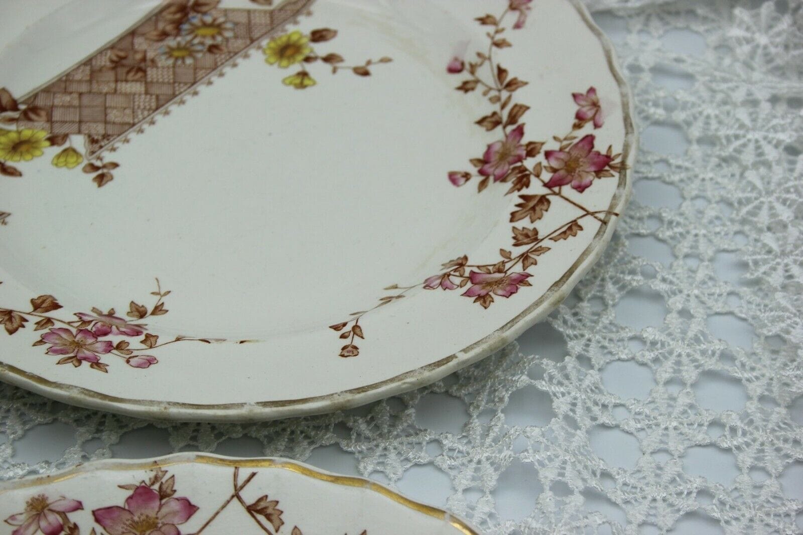 ANTICO PIATTO IN CERAMICA INGLESE SERVIZIO DI PIATTI ANTICHI EPOCA 1800 KEELING Ceramiche e Porcellane