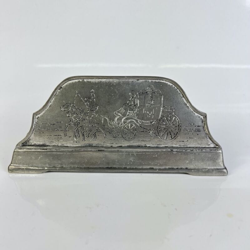 Antico portalettere porta posta portadocumenti da scrivania stile Art Nouveau Complementi d'arredo
