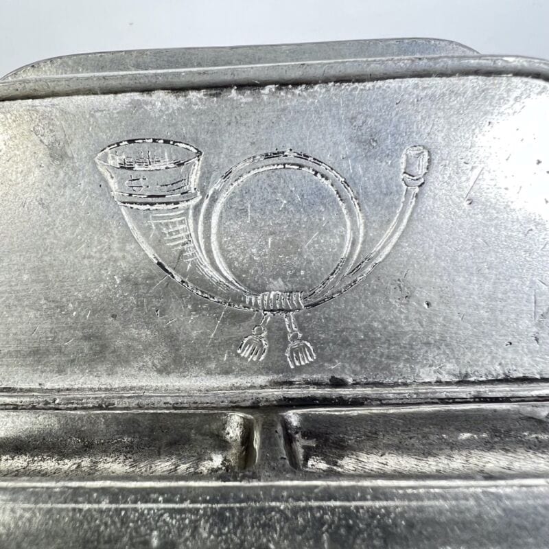 Antico portalettere porta posta portadocumenti da scrivania stile Art Nouveau Complementi d'arredo
