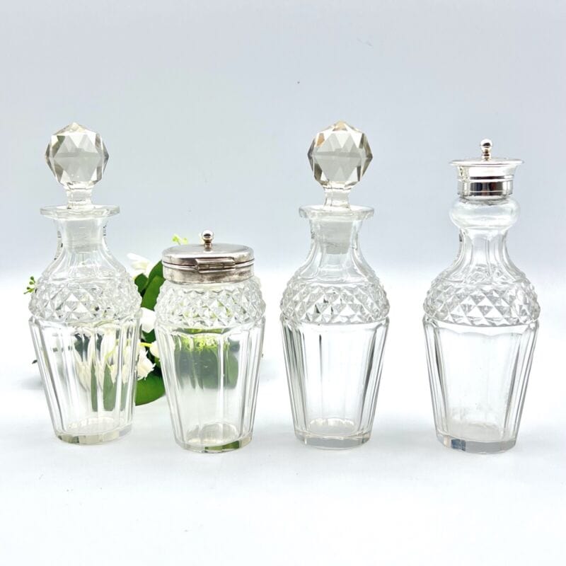 Antico Silver Condiment set condimento in argento sheffield plated olio aceto Sheffield & Argento