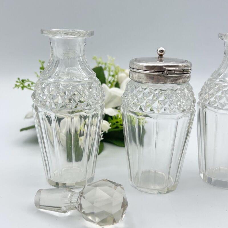 Antico Silver Condiment set condimento in argento sheffield plated olio aceto Sheffield & Argento