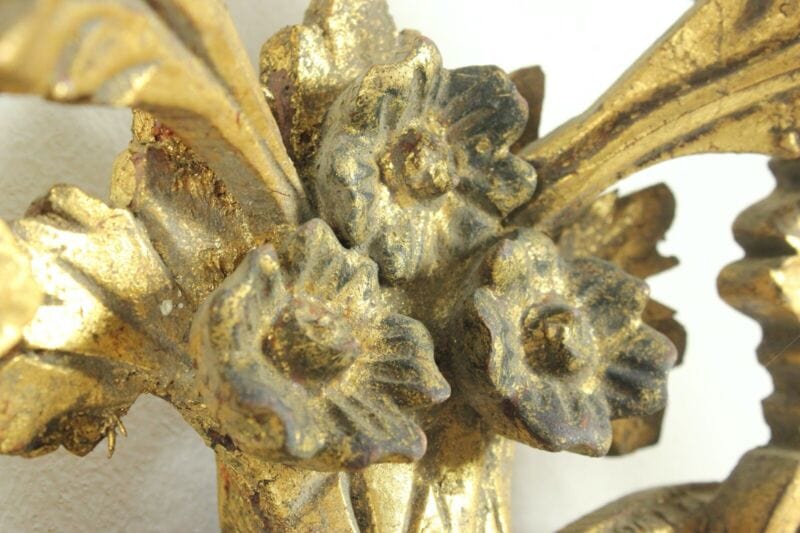 Antico specchio con cornice in legno stile Luigi XVI oro specchiera rettangolare Complementi d'arredo