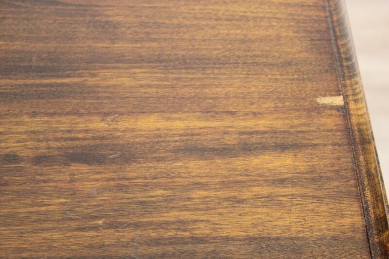 Antico tavolo da pranzo inglese vittoriano quadrato in legno per cucina Arredamento