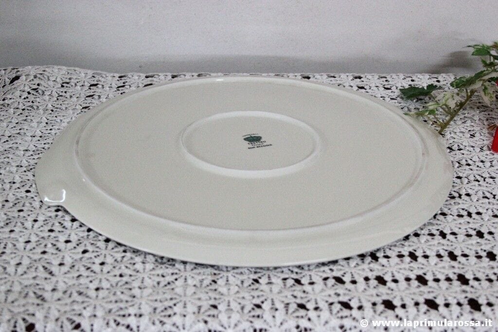 ANTICO VASSOIO IN CERAMICA E ORO BAVARIA PIATTO VINTAGE GOLD SERVING TRAY Ceramiche e Porcellane
