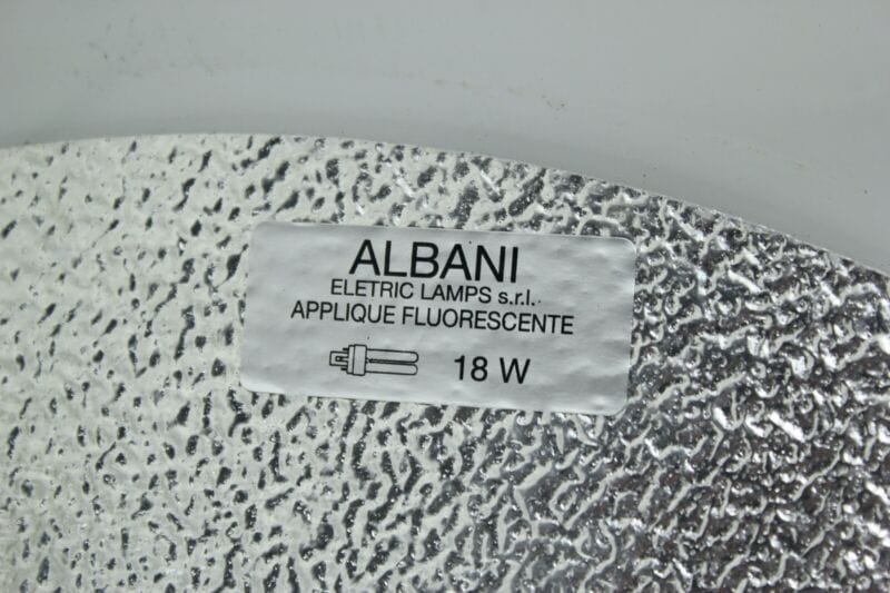 Applique mezzaluna Lampada da parete in vetro doppio satinato ALBANI bianco Lampade Appliques