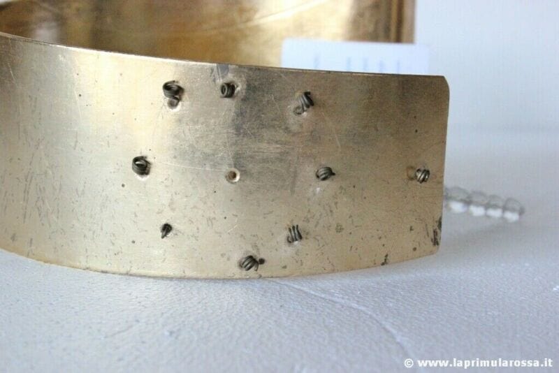 APPLIQUE VINTAGE IN FOGLIA ORO E CRISTALLO LAMPADA DA PARETE ITALIAN WALL SCONE Lampade Appliques
