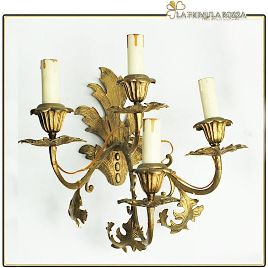 Applique vintage stile antico a cinque 5 fiamme luci bracci Lampade da parete Lampade Appliques