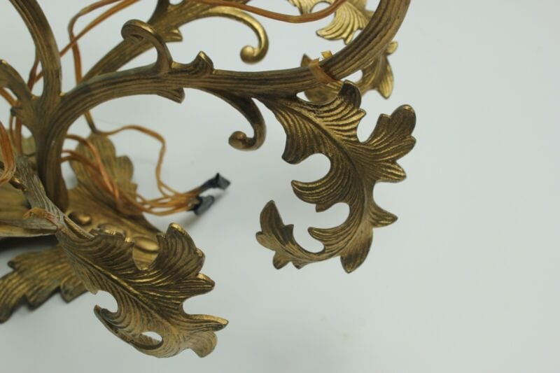 Applique vintage stile antico a cinque 5 fiamme luci bracci Lampade da parete Lampade Appliques