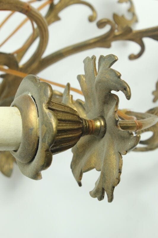Applique vintage stile antico a cinque 5 fiamme luci bracci Lampade da parete Lampade Appliques