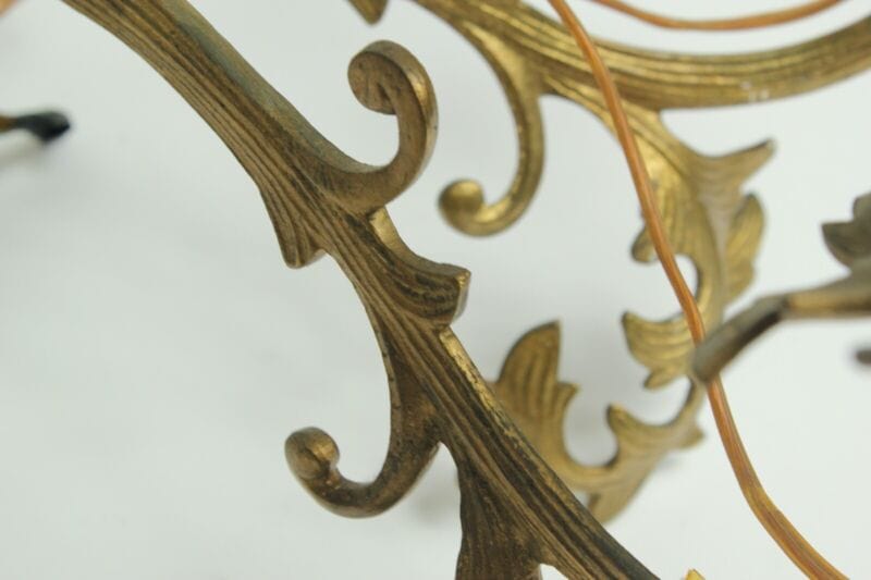 Applique vintage stile antico a cinque 5 fiamme luci bracci Lampade da parete Lampade Appliques