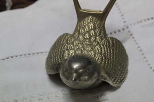 APRIBOTTIGLIA VINTAGE IN SILVER PLATE TAPPABOTTIGLIA D'EPOCA  / UCCELLO Cavatappi