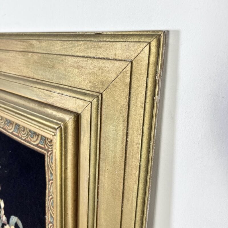 Arazzo stile antico da parete tela con fiori natura morta grande quadro firmato Quadri