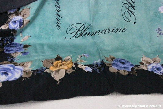 BLUMARINE FOULARD VINTAGE 100% SETA cm87x87 - VINTAGE SILK SCARF MADE IN ITALY Borse Scialli & Foulard
