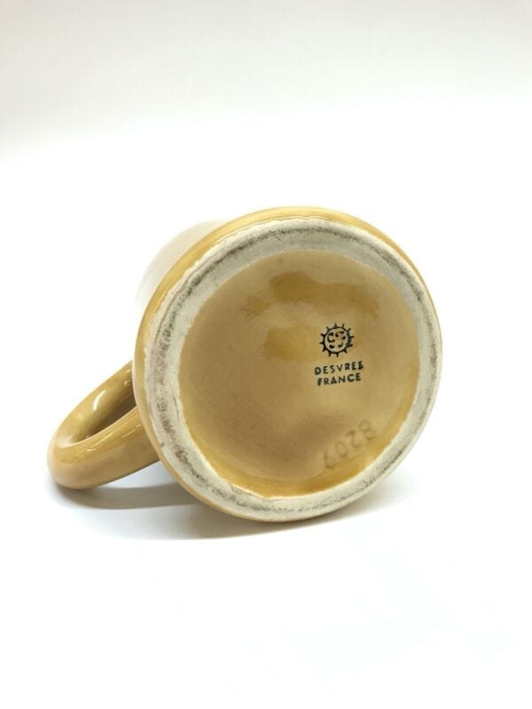 Boccale da birra in ceramica polacco vintage con bicchiere collezione portapenne Birra & dintorni