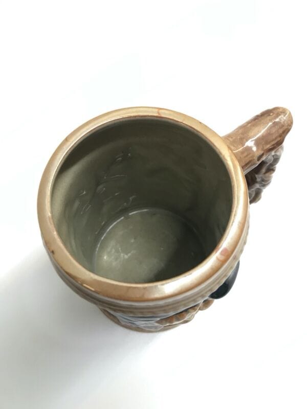 Boccale da birra in ceramica tedesco vintage con bicchiere collezione portapenne Birra & dintorni
