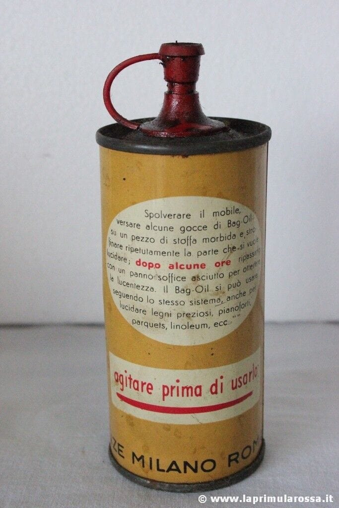 BOCCETTA VINTAGE OLIO PAGLIERINO BAG SOCIETA SIDOL VINTAGE ITALIAN ADVERTISING Pubblicità vintage