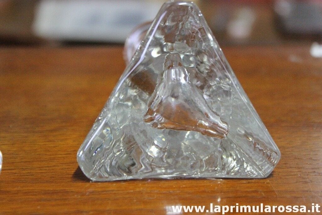 BOTTIGLIA PROFUMO D'EPOCA  IN CRISTALLO  H cm 16 / VINTAGE GLASS PARFUME BOTTLE Vetri e Cristalli
