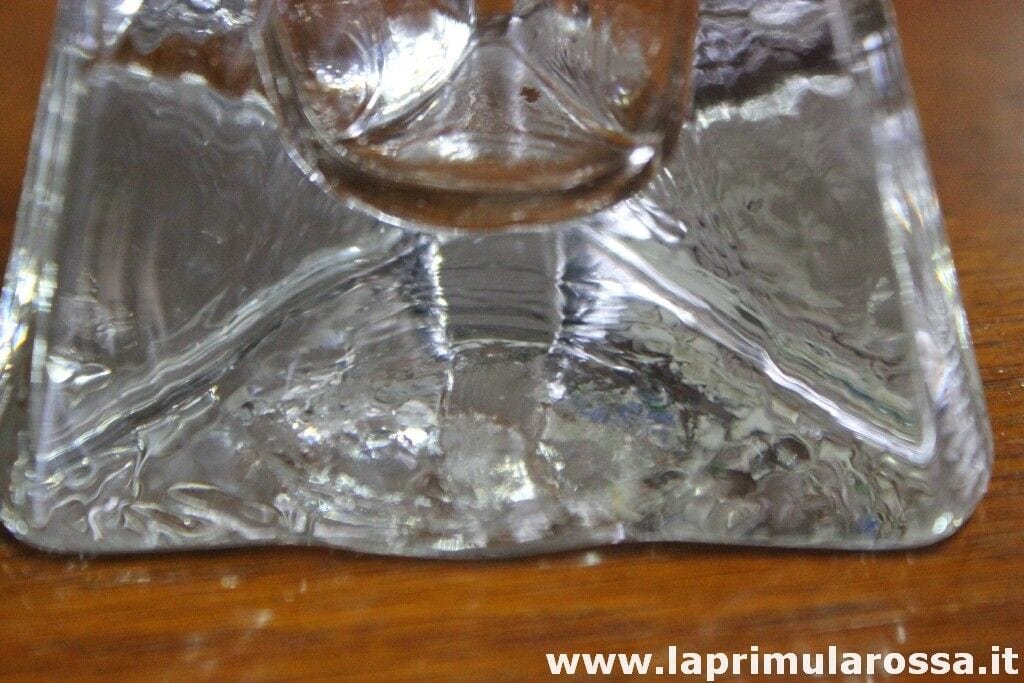 BOTTIGLIA PROFUMO D'EPOCA  IN CRISTALLO  H cm 16 / VINTAGE GLASS PARFUME BOTTLE Vetri e Cristalli