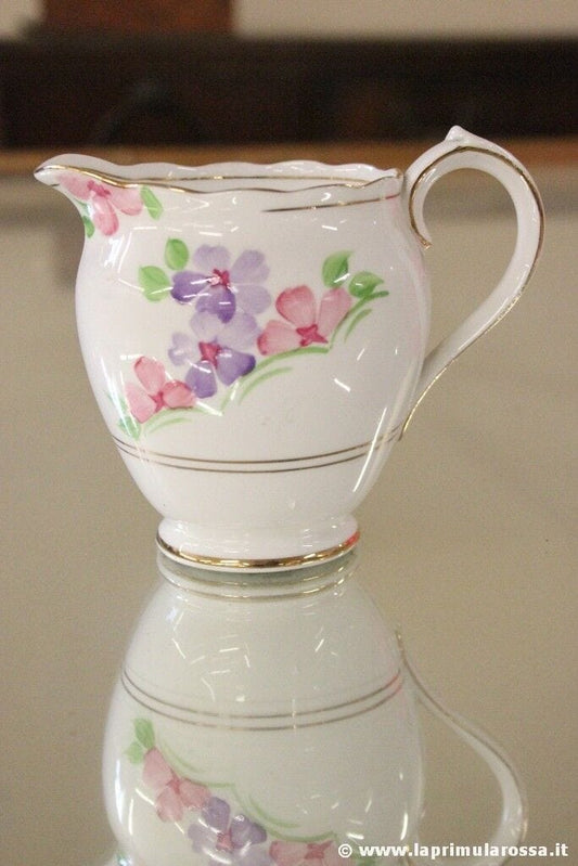 BRICCO LATTE D'EPOCA IN PORCELLANA - VINTAGE ROSLYN BONE CHINA CREAM JUG Ceramiche e Porcellane