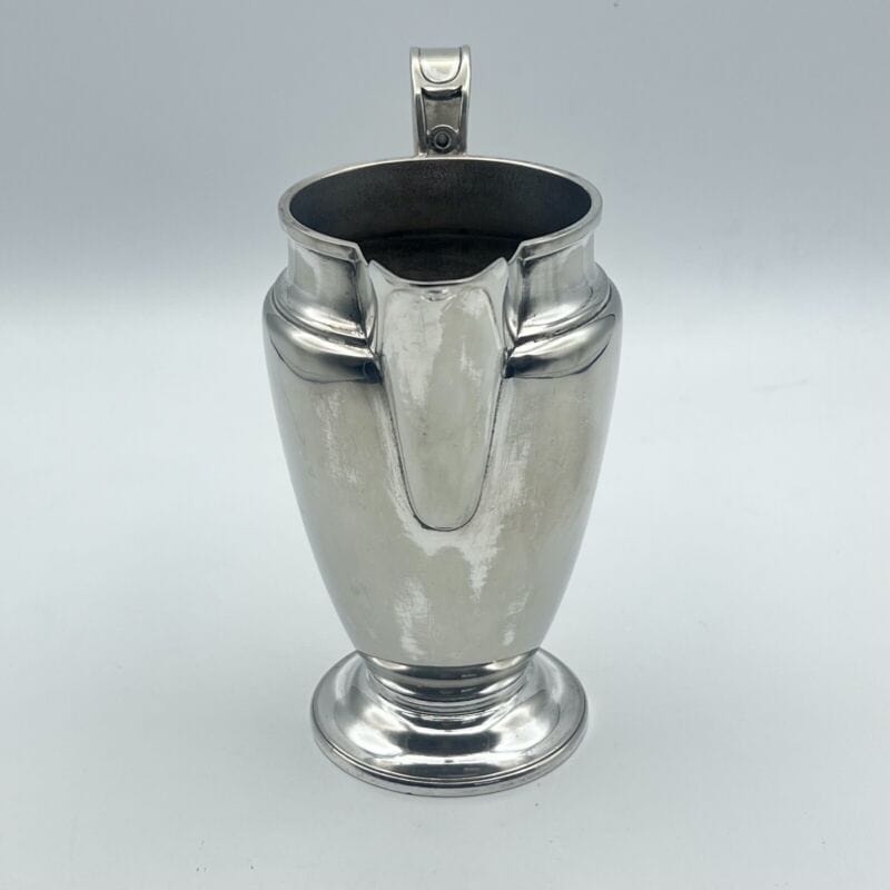 Brocca caraffa bricco per latte antico in argento silver plated decanter d'epoca Ceramiche e Porcellane