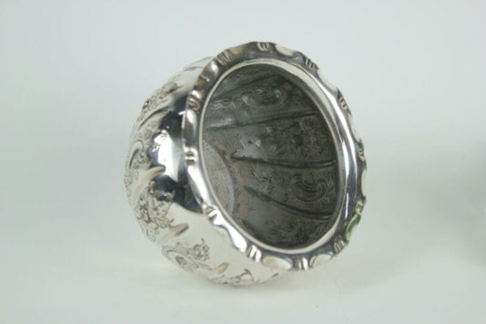 Cache pot antico in argento sheffield silver plated vasetto portafiori vaso 800 Sheffield & Argento