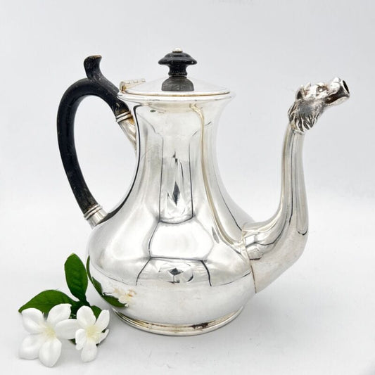 Caffettiera inglese in argento silver plated EPNS Teiera sheffield antico 800 Sheffield & Argento
