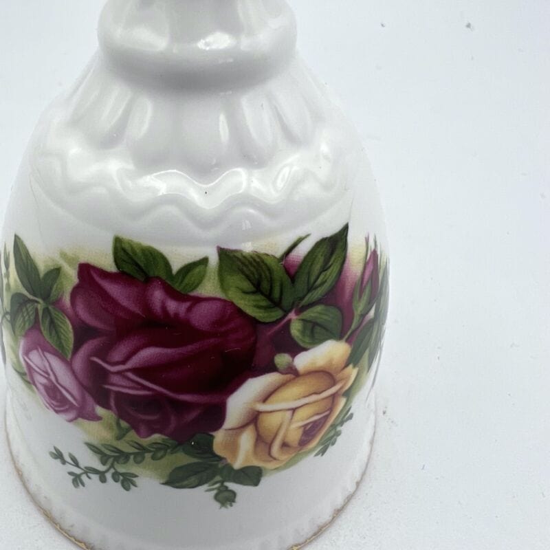 Campanella in porcellana bianca cermica campana Royal Albert vintage Inglese Campane - Campanelle