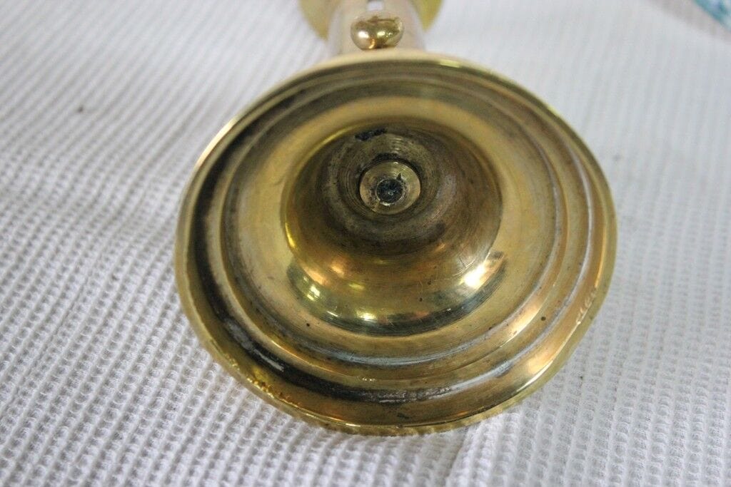 CANDELIERE TELESCOPICO ANTICO  IN OTTONE H cm 17 A2 - VINTAGE BRASS CANDLE STICK Ottone