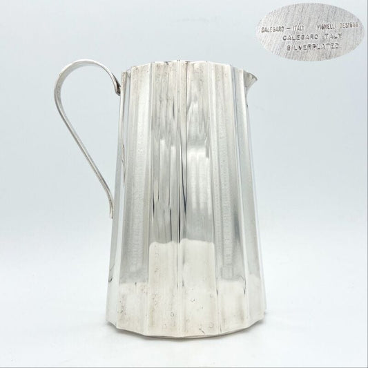 Caraffa in argento silver plated Versatoio brocca vintage Callegaro Art Deco Silver plated sheffield style