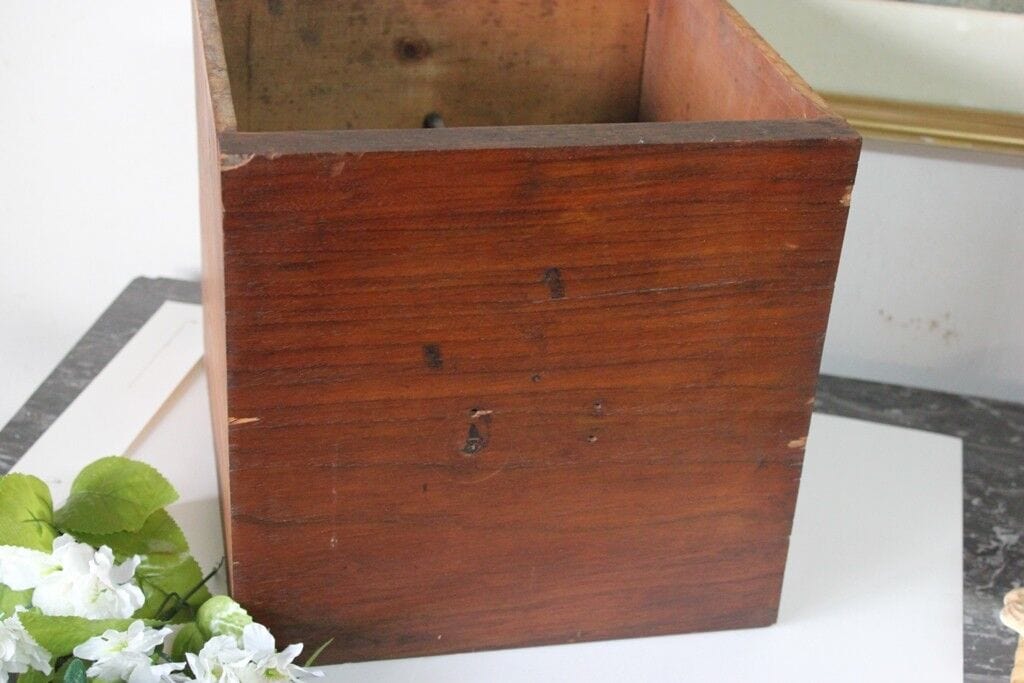 CASSETTO ANTICO IN LEGNO H  28 - SCATOLA EPOCA 800  ANTIQUE WOOD DRAWER Scatole in legno
