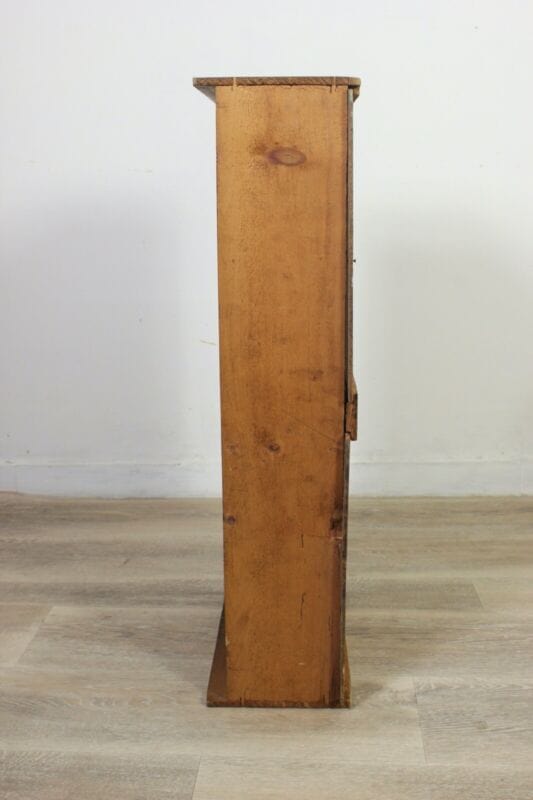 Cassetto antico in legno teca epoca 800 mensola inglese scatola con maniglie Scatole in legno