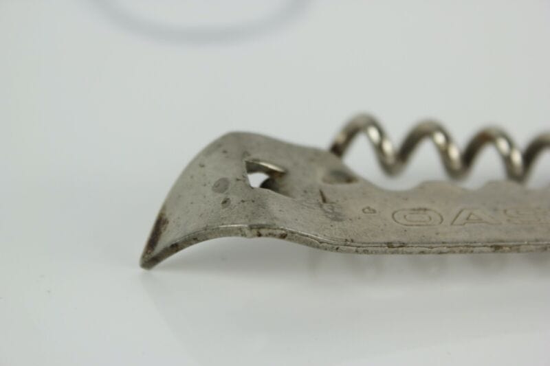 Cavatappi apribottiglie apriscatole da collezione vintage anni 50 tascabile Cavatappi