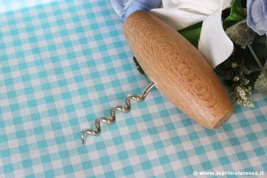 CAVATAPPI VINTAGE CON MANICO LEGNO \ TIRE BOUCHON -  OLD CORKSCREW Cavatappi