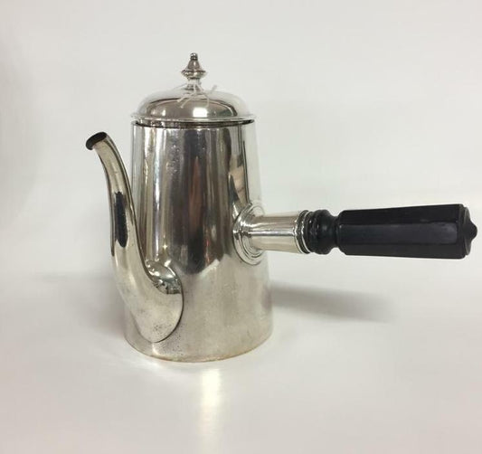 CIOCCOLATIERA ANTICA N SILVER PLATE ELKINGTON & Co - CAFFETTIERA D'EPOCA H cm20 Sheffield & Argento