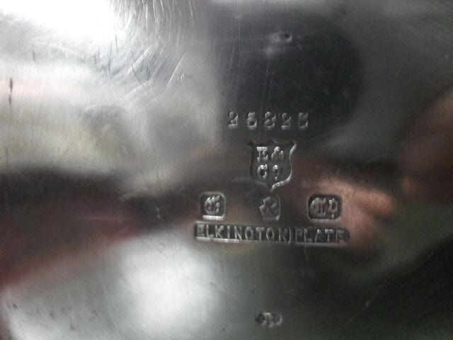 CIOCCOLATIERA ANTICA N SILVER PLATE ELKINGTON & Co - CAFFETTIERA D'EPOCA H cm20 Sheffield & Argento